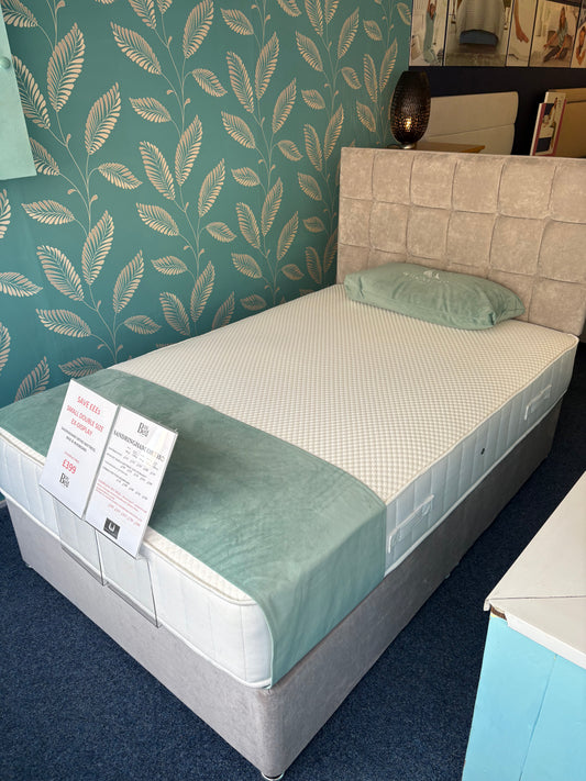 Ex-Display small double Sandringham Orthopaedic mattress, base and headboard